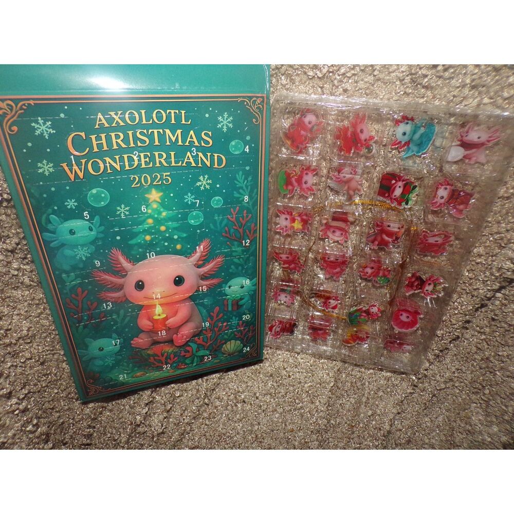 Axolotl Christmas Wonderland Advent Calendar, sealed
